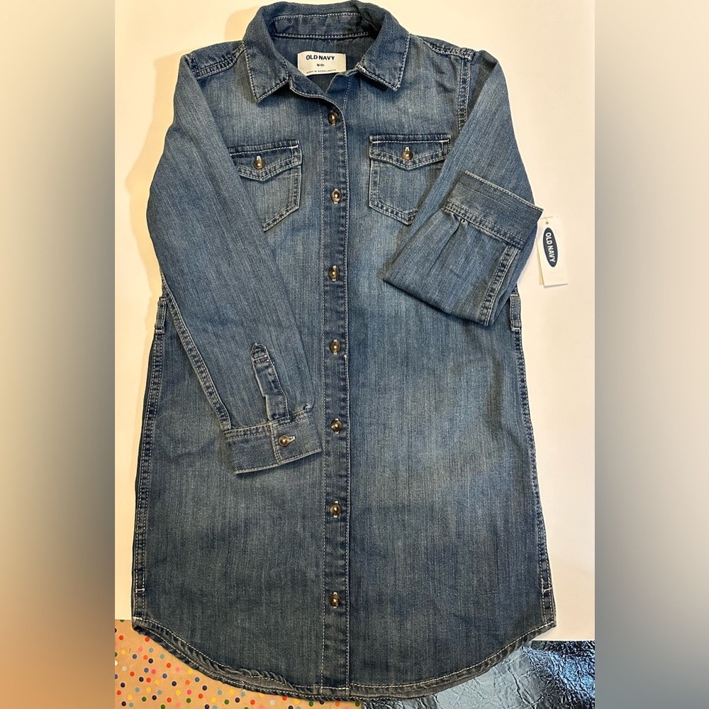 NWT Old navy Jean Dress  Girls Sz M-8